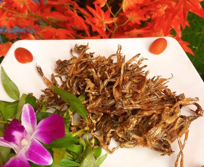 Khô  Nhái  Chiên  Giòn