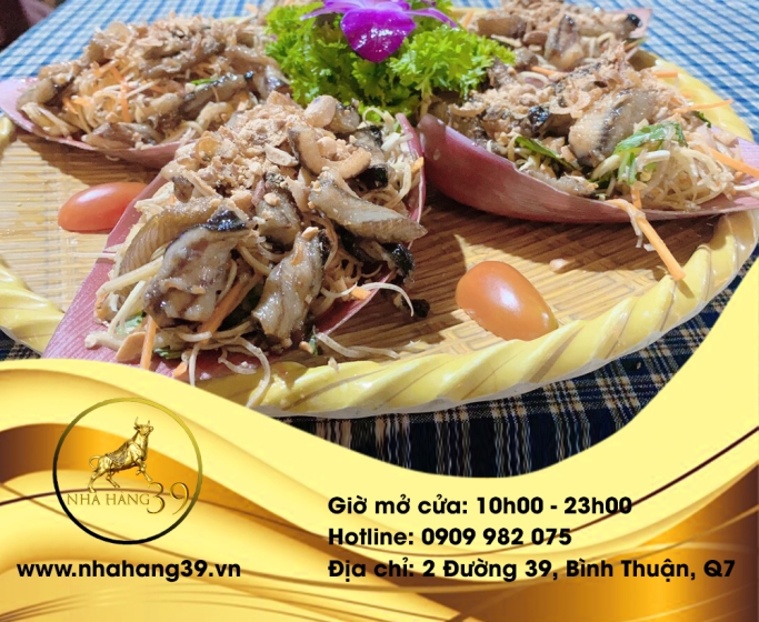 Gỏi lươn hoa chuối 