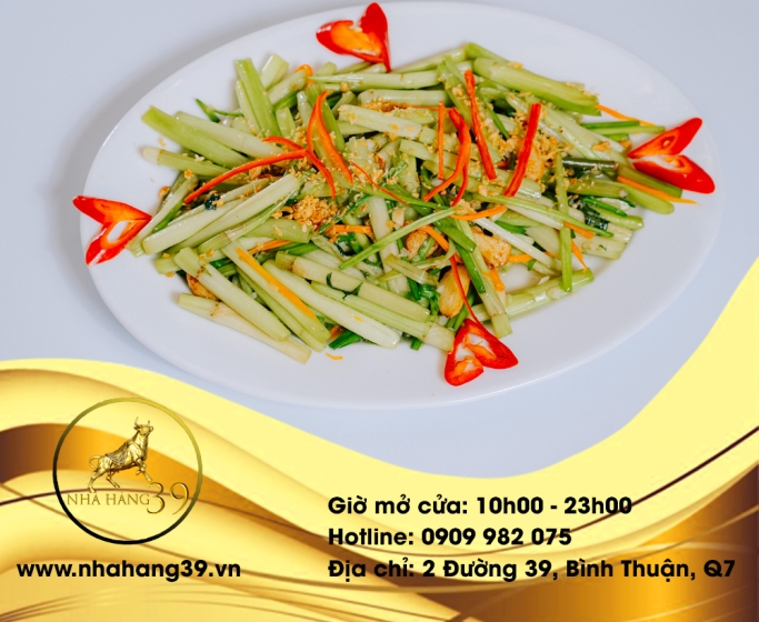 Cần nước xào tỏi